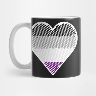 Asexual - Lgbt Pride Heart Mug